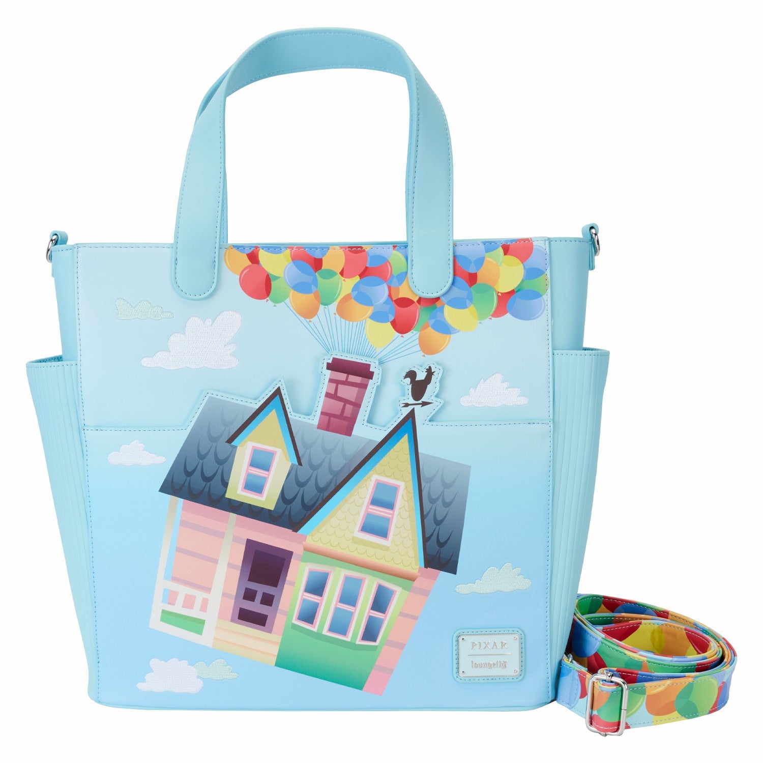 Loungefly Up Balloon House Convertible Backpack & Tote Crossbody Bag
