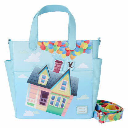Loungefly Up Balloon House Convertible Backpack & Tote Crossbody Bag