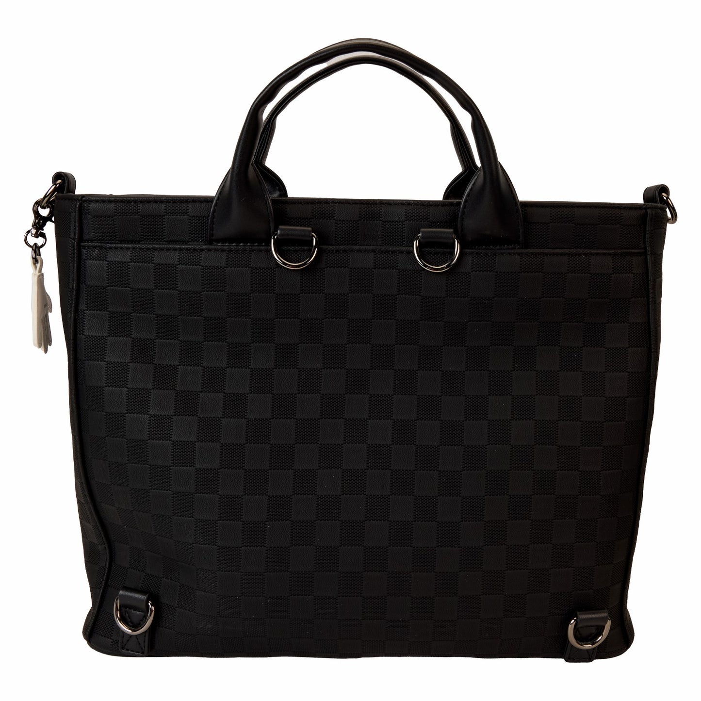 Loungefly Mickey Mouse Checkered Texture Convertible Backpack & Tote Crossbody Bag