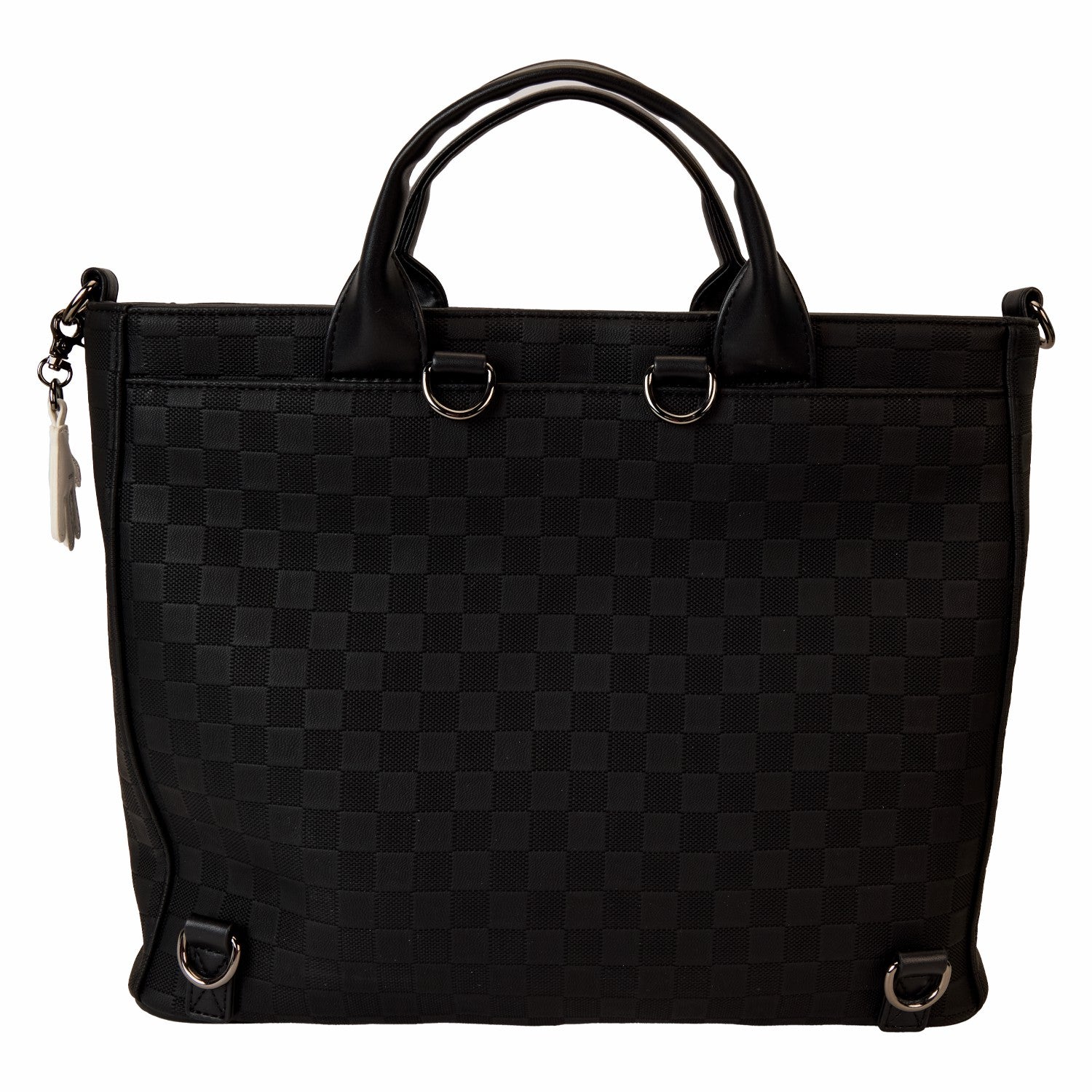 Loungefly Mickey Mouse Checkered Texture Convertible Backpack & Tote Crossbody Bag