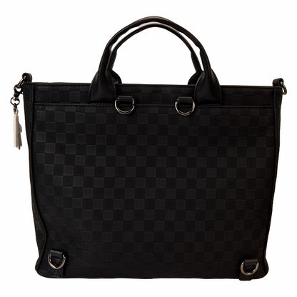 Loungefly Mickey Mouse Checkered Texture Convertible Backpack & Tote Crossbody Bag