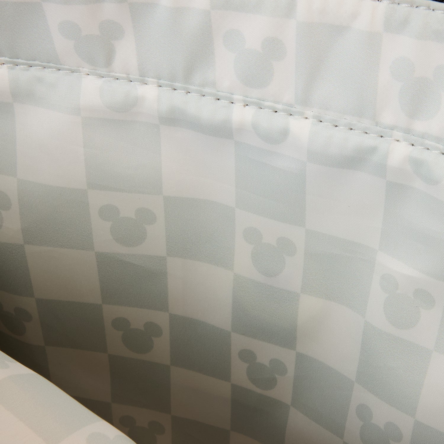Loungefly Mickey Mouse Checkered Texture Convertible Backpack & Tote Crossbody Bag
