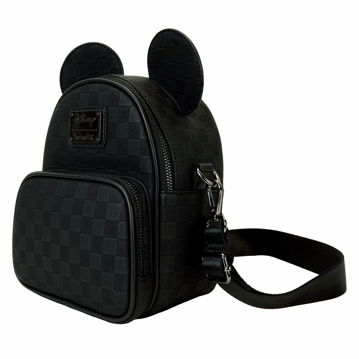 Loungefly Mickey Mouse Checkered Texture Convertible Mini Backpack & Crossbody Bag