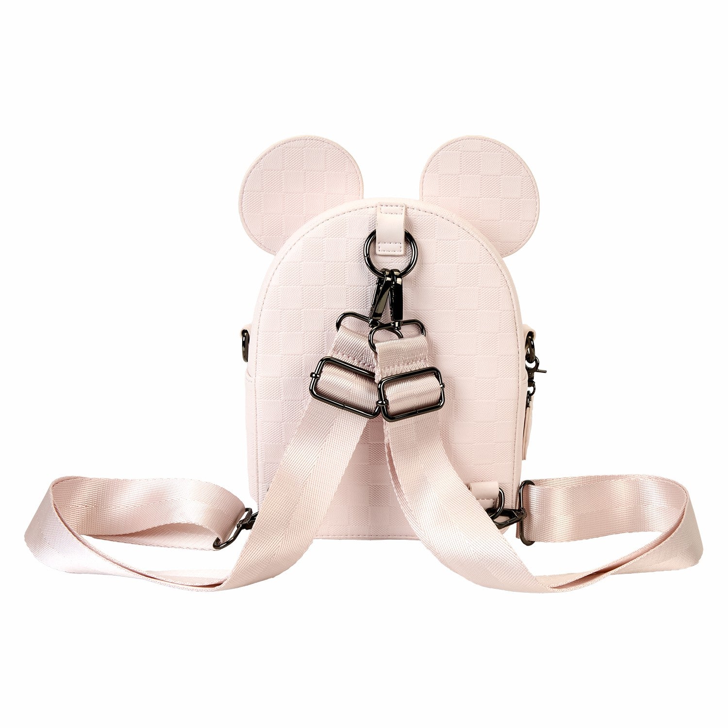 Loungefly Minnie Mouse Checkered Texture Convertible Mini Backpack & Crossbody Bag