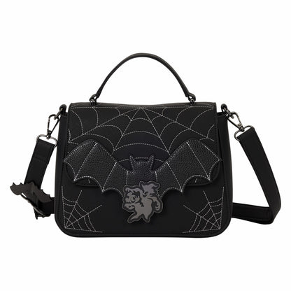 Loungefly Mickey & Minnie Spiderweb & Bats Crossbody Bag