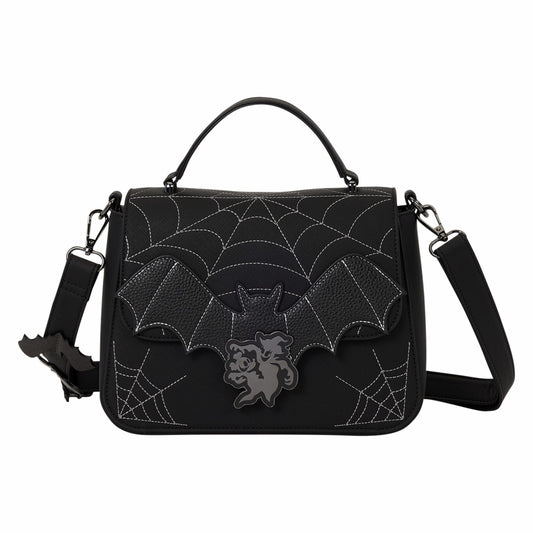 Loungefly Mickey & Minnie Spiderweb & Bats Crossbody Bag