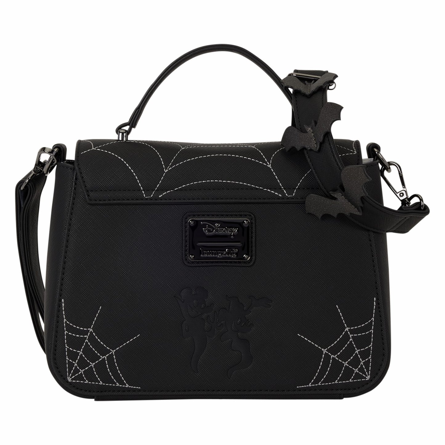 Loungefly Mickey & Minnie Spiderweb & Bats Crossbody Bag