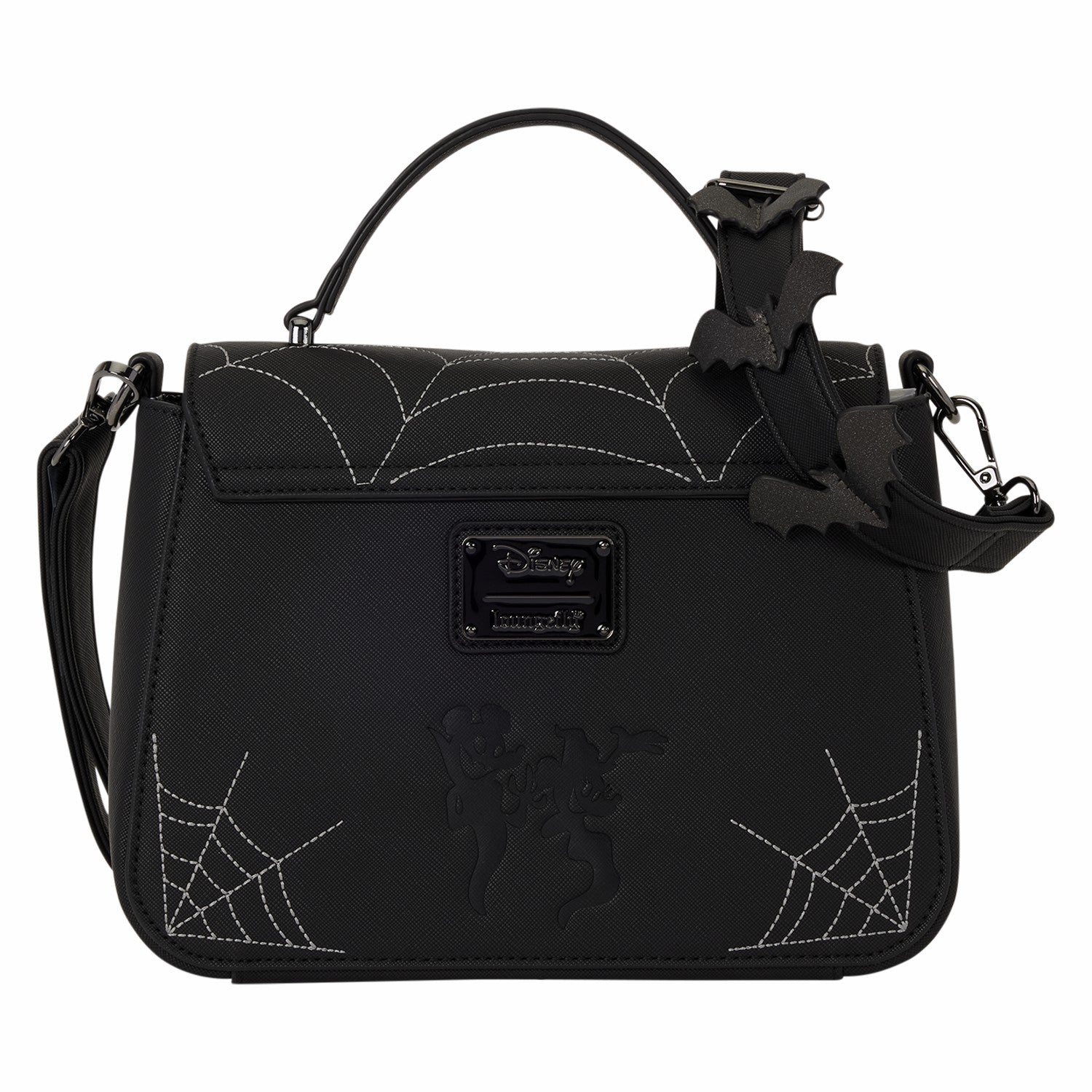 Loungefly Mickey & Minnie Spiderweb & Bats Crossbody Bag