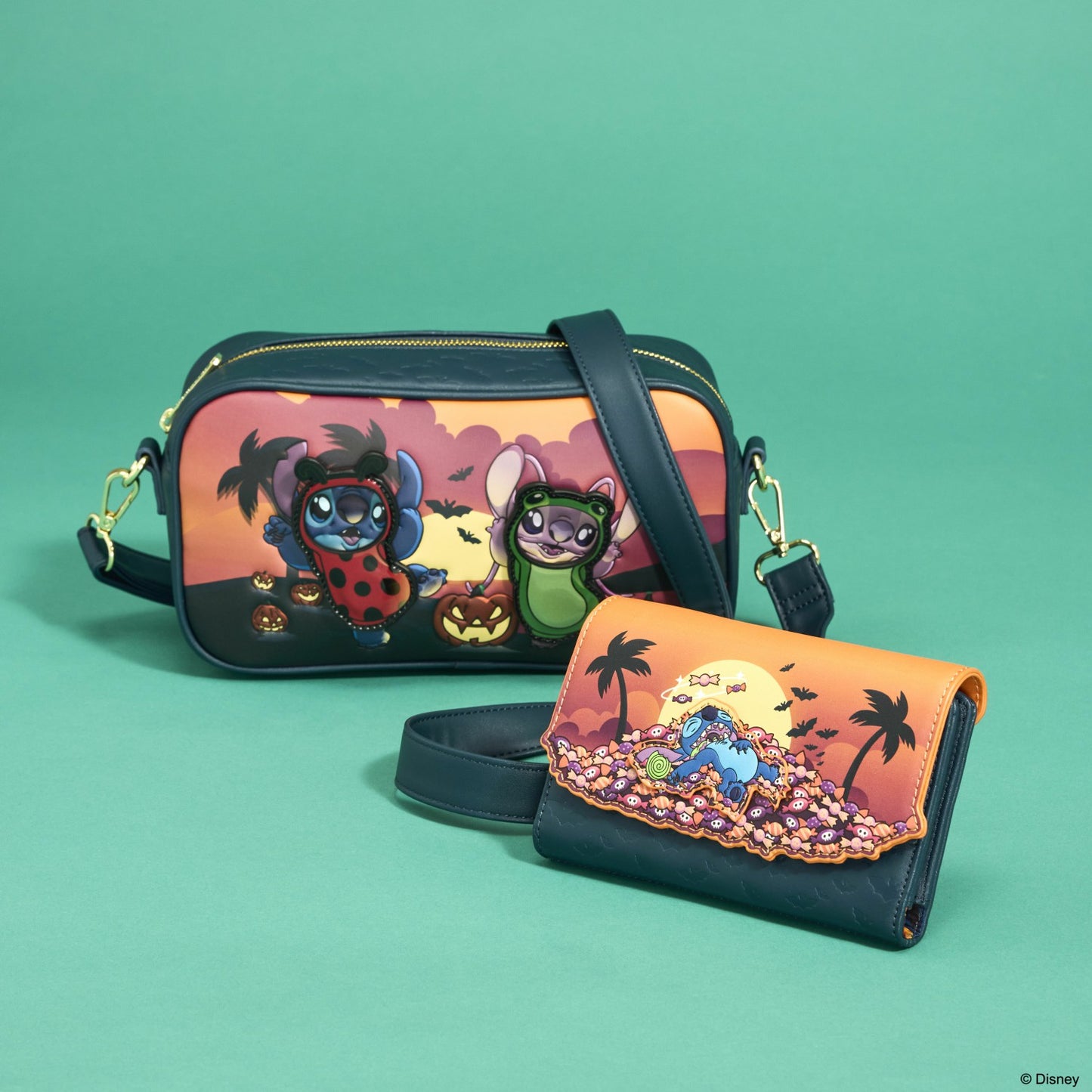 Loungefly Stitch & Angel Halloween Costumes Crossbody Bag