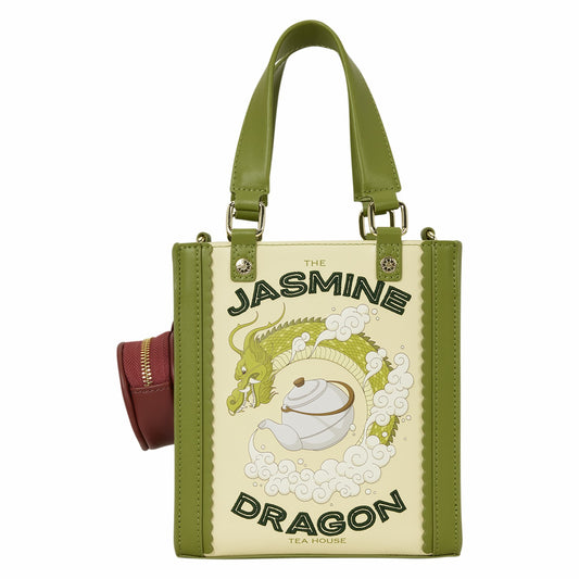 Loungefly Avatar: The Last Airbender Jasmine Dragon Mini Tote Crossbody Bag with Coin Bag