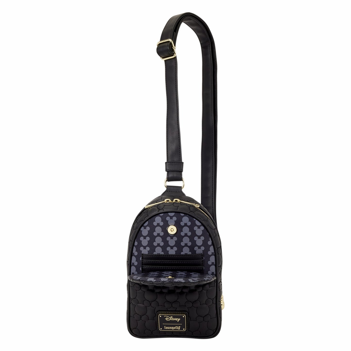 Loungefly Mickey Mouse Silhouette All-Over Print Sling Crossbody Bag