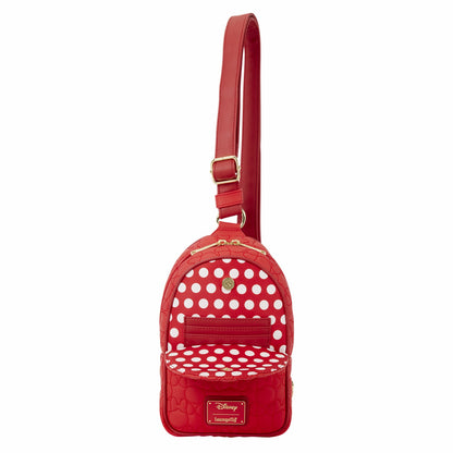 Loungefly Minnie Mouse Silhouette All-Over Print Sling Crossbody Bag