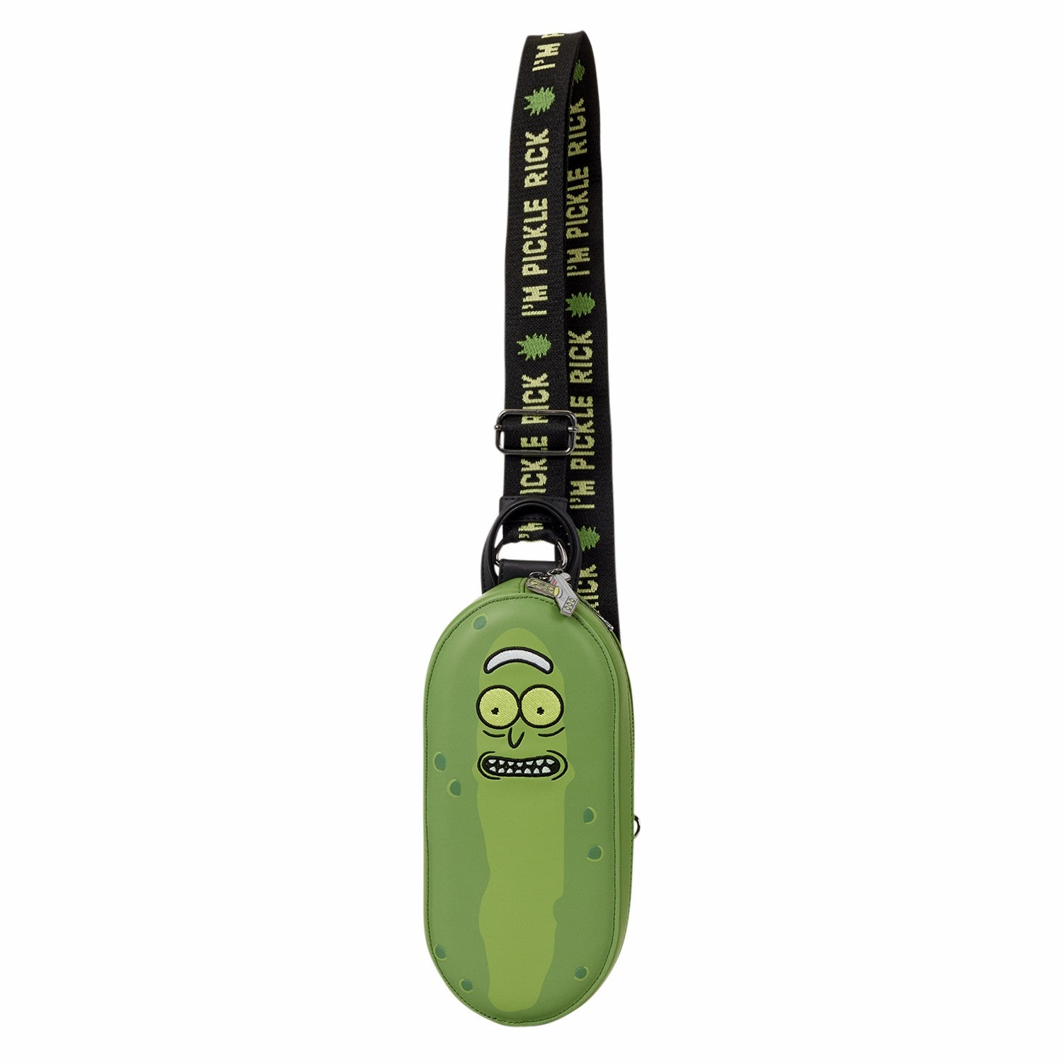 Loungefly Rick and Morty Pickle Rick Sling Crossbody Bag