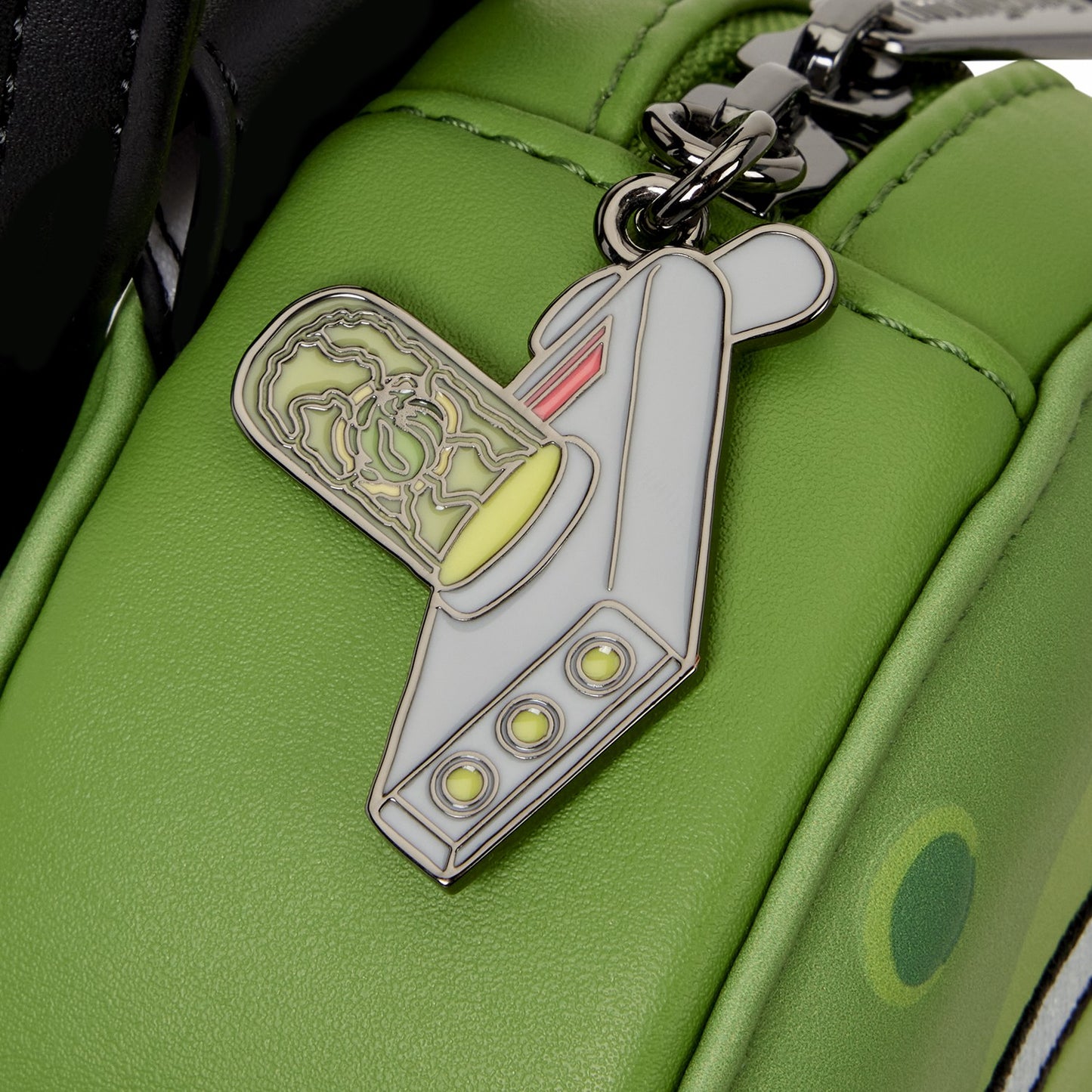 Loungefly Rick and Morty Pickle Rick Sling Crossbody Bag