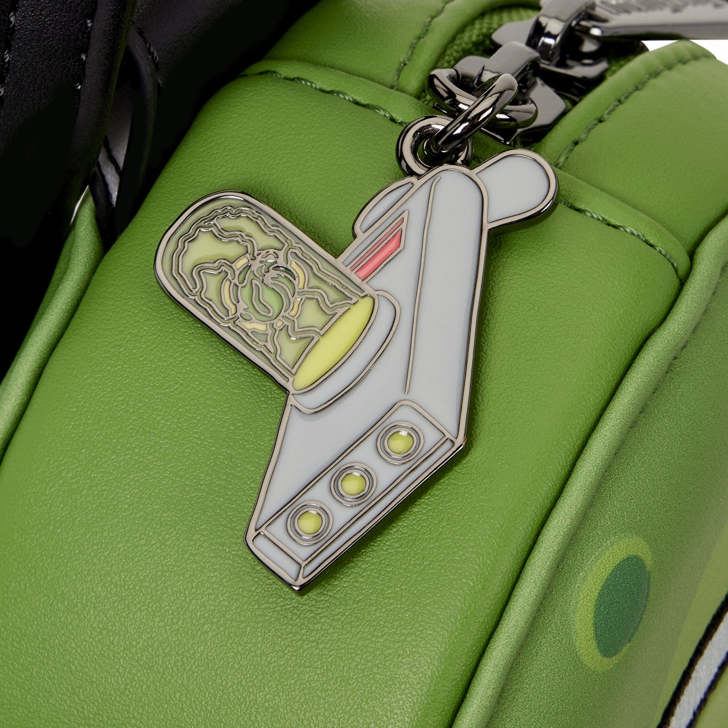 Loungefly Rick and Morty Pickle Rick Sling Crossbody Bag