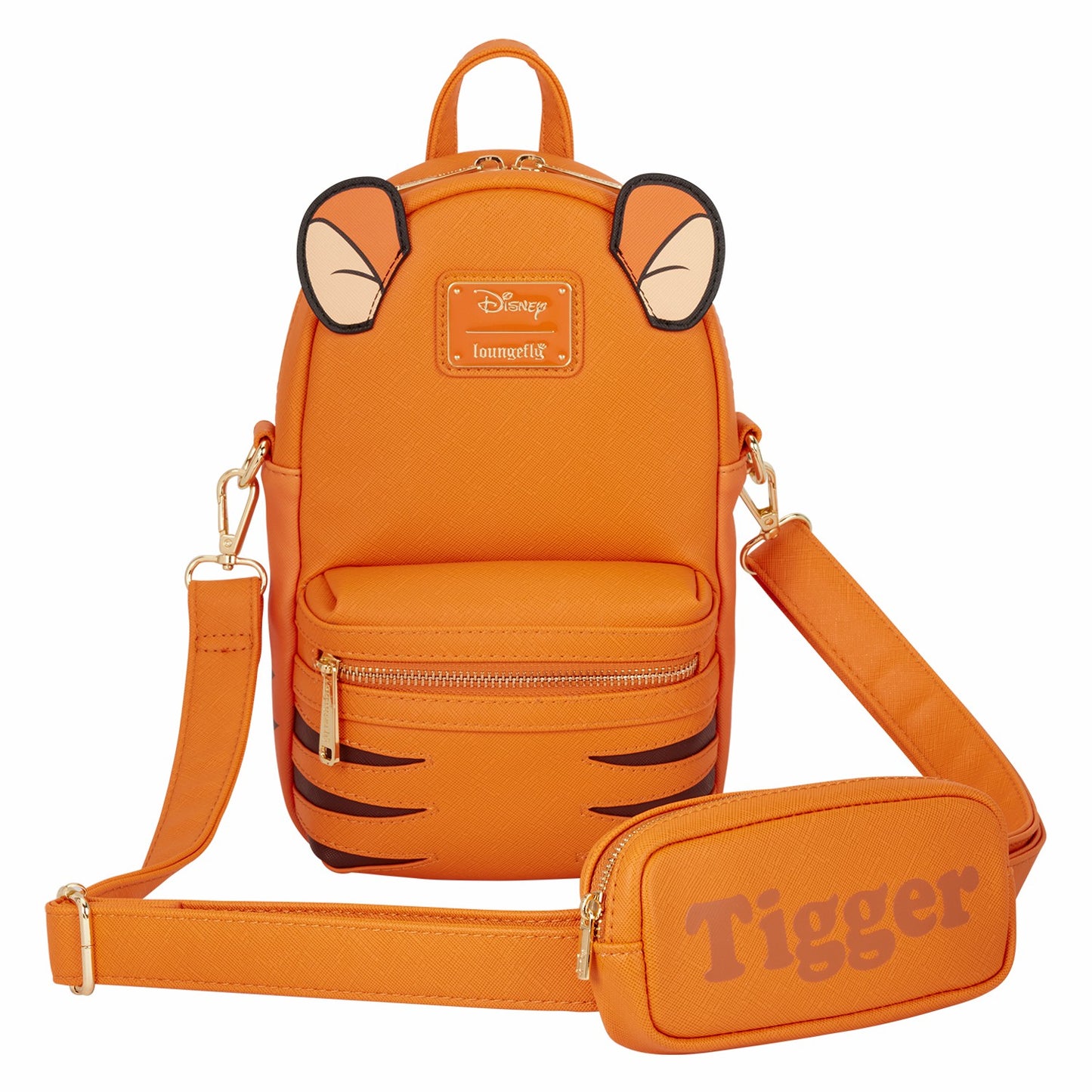 Loungefly Winnie the Pooh Exclusive Tigger Cosplay Sling Crossbody Bag with Coin Bag
