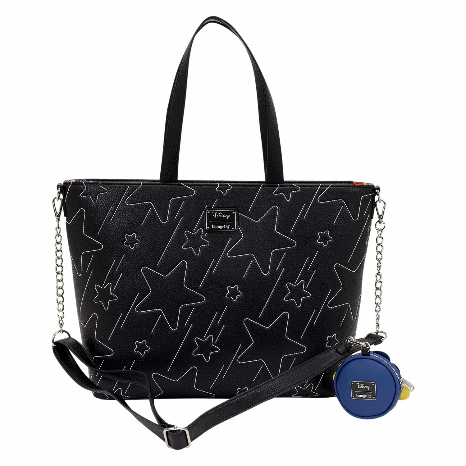 Loungefly Lilo & Stitch Space Adventure Glow Tote Crossbody Bag with Coin Bag