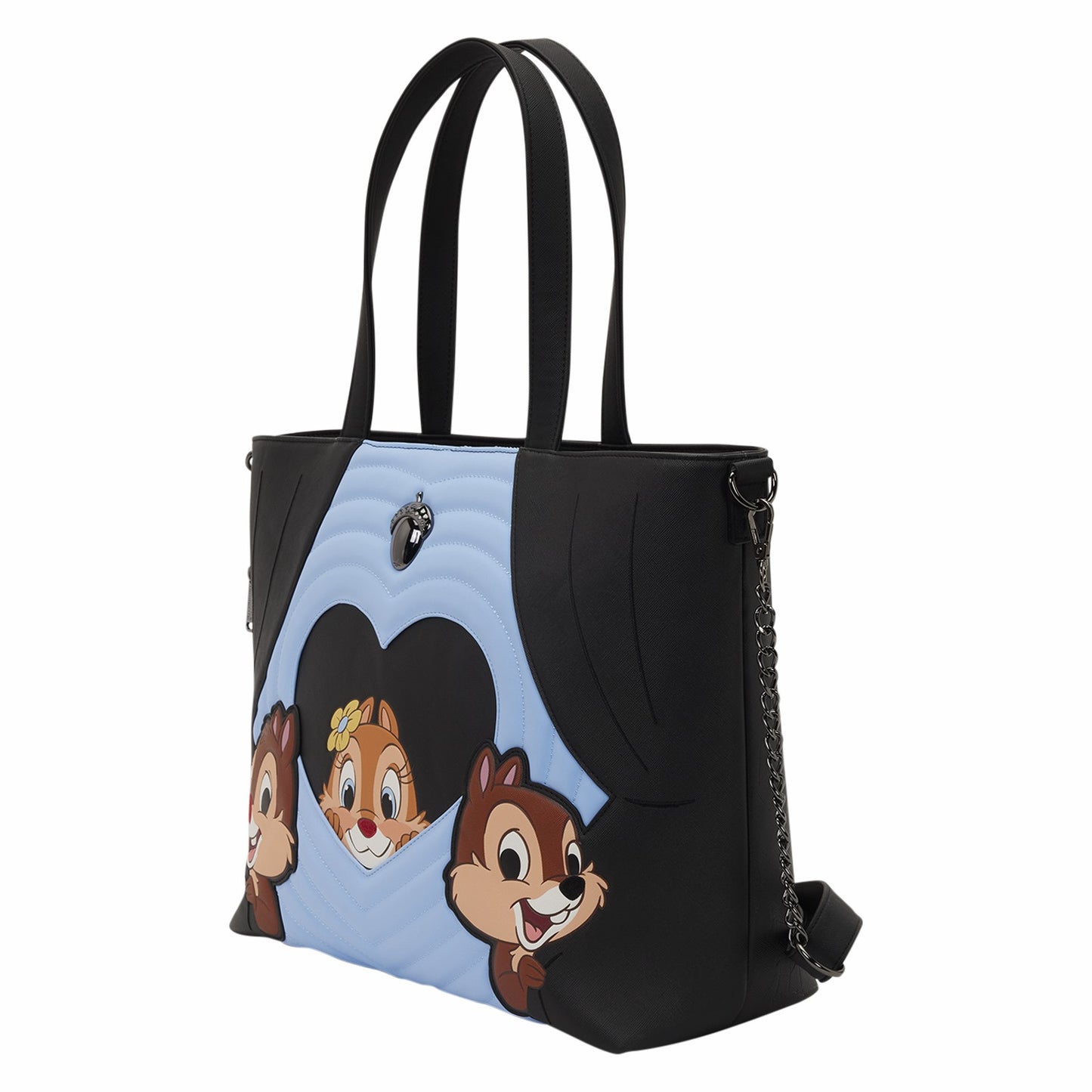 Loungefly Chip 'n' Dale Two Chips & a Miss Tote Crossbody Bag with Coin Bag