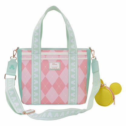 Loungefly Mickey Mouse Tennis Tote Crossbody Bag with Coin Bag