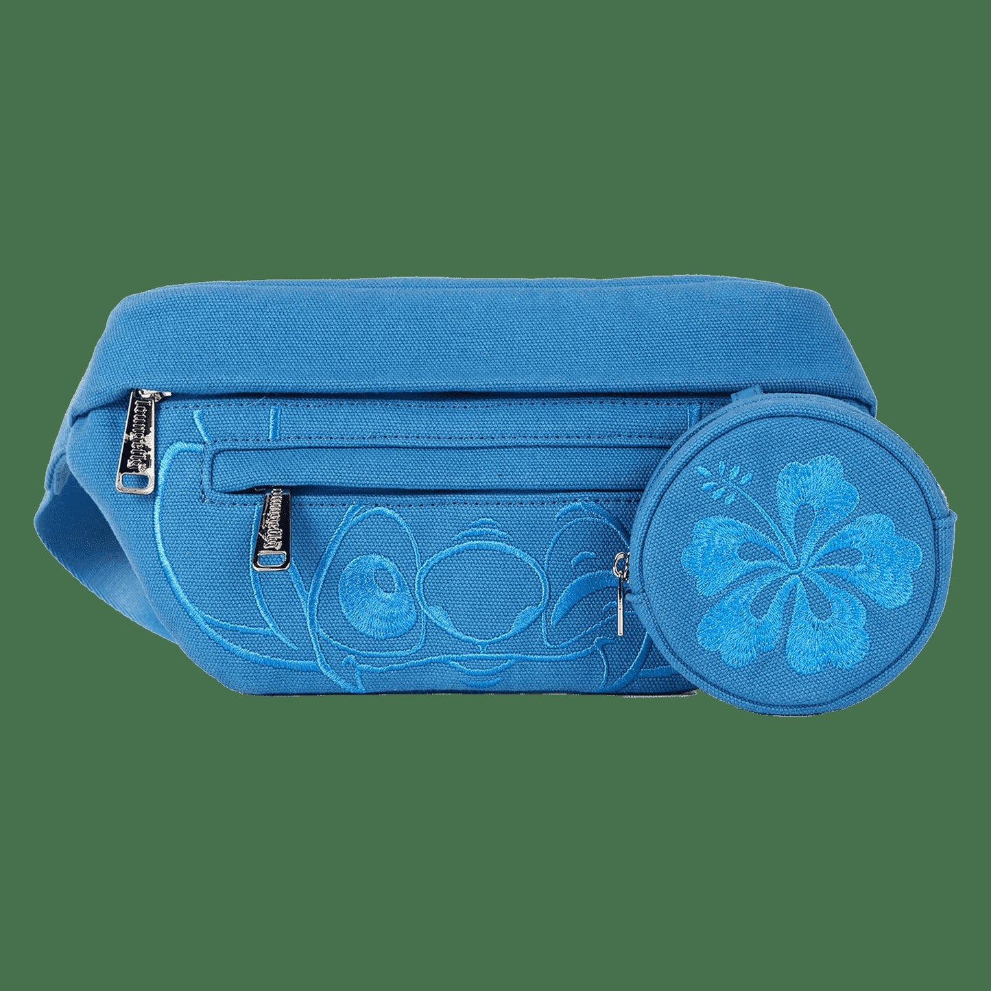 Loungefly Stitch Ohana Canvas Convertible Belt Bag with Coin Bag