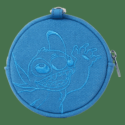 Loungefly Stitch Ohana Canvas Convertible Belt Bag with Coin Bag