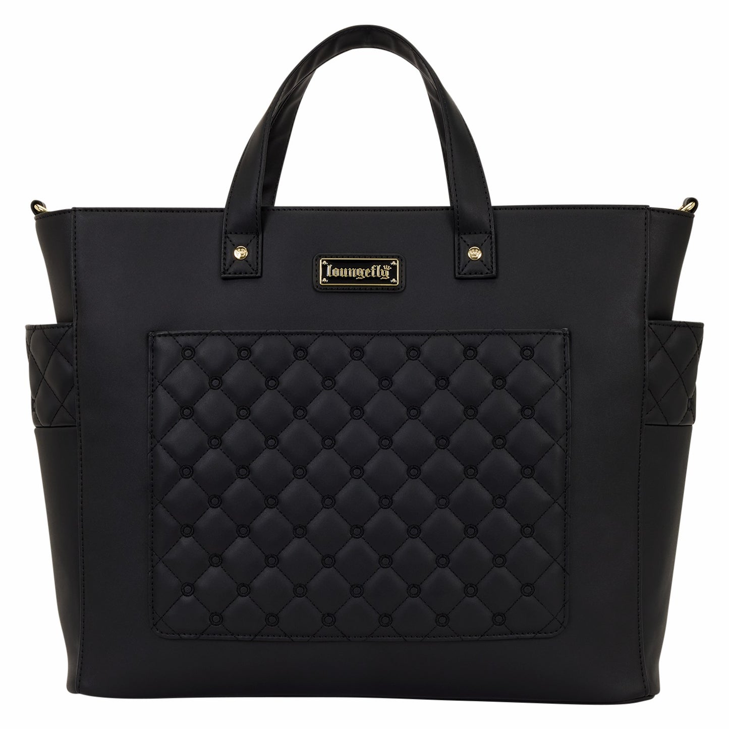 Loungefly Loungefly The Mo Black Convertible Backpack & Tote Crossbody Pin Trader Bag