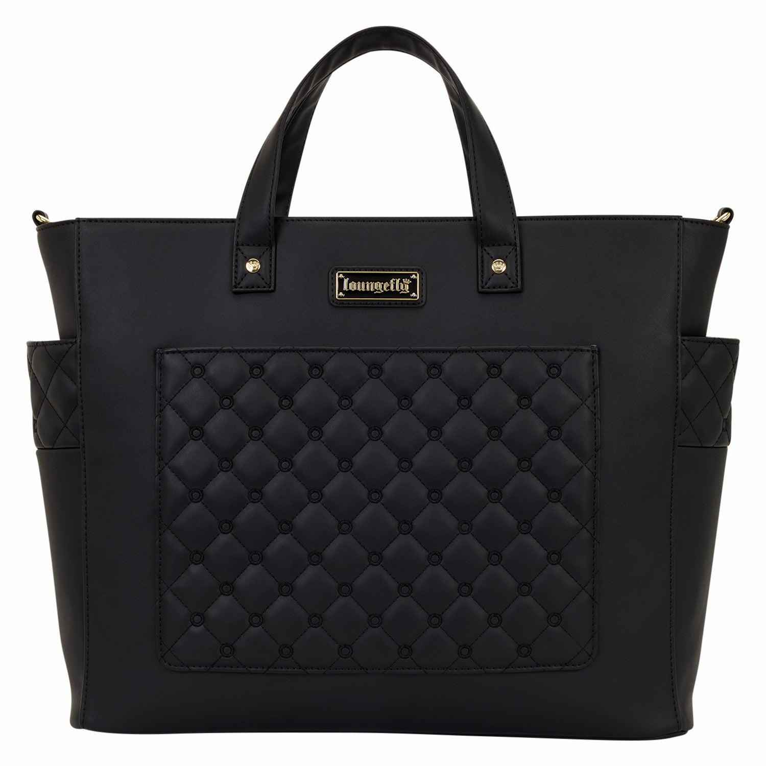 Loungefly Loungefly The Mo Black Convertible Backpack & Tote Crossbody Pin Trader Bag