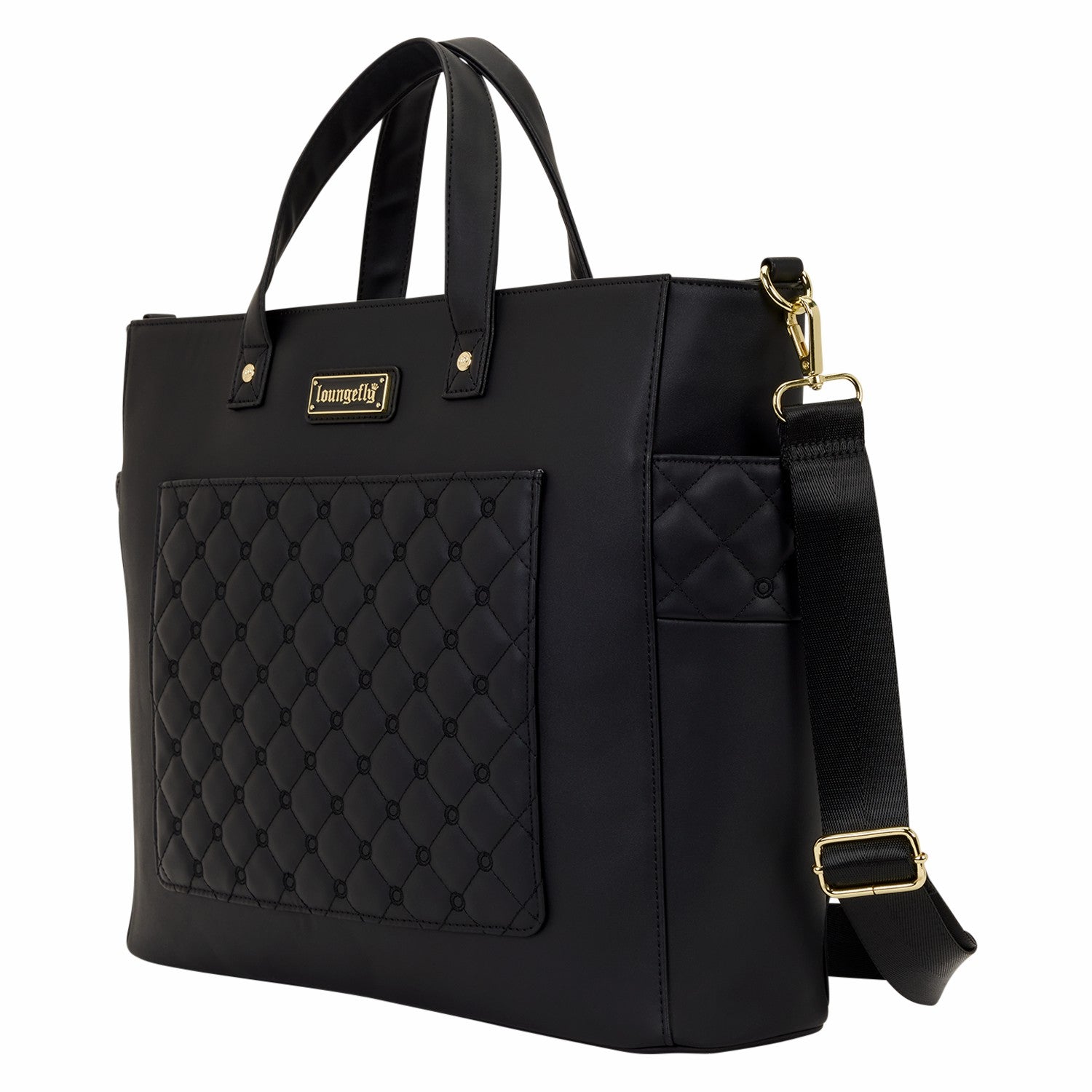 Loungefly Loungefly The Mo Black Convertible Backpack & Tote Crossbody Pin Trader Bag
