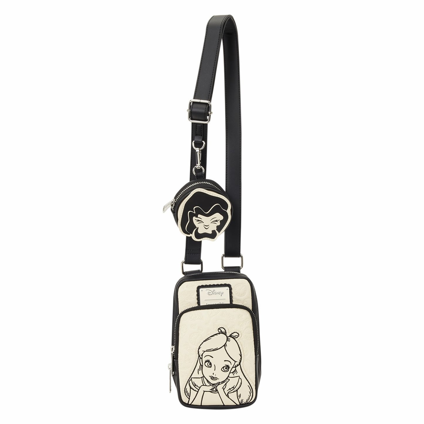 Loungefly Alice in Wonderland Cell Phone Sling Crossbody Bag with Coin Bag