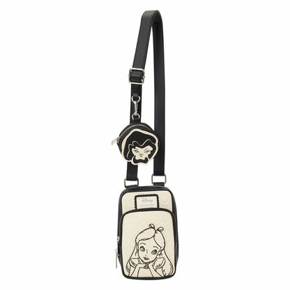 Loungefly Alice in Wonderland Cell Phone Sling Crossbody Bag with Coin Bag