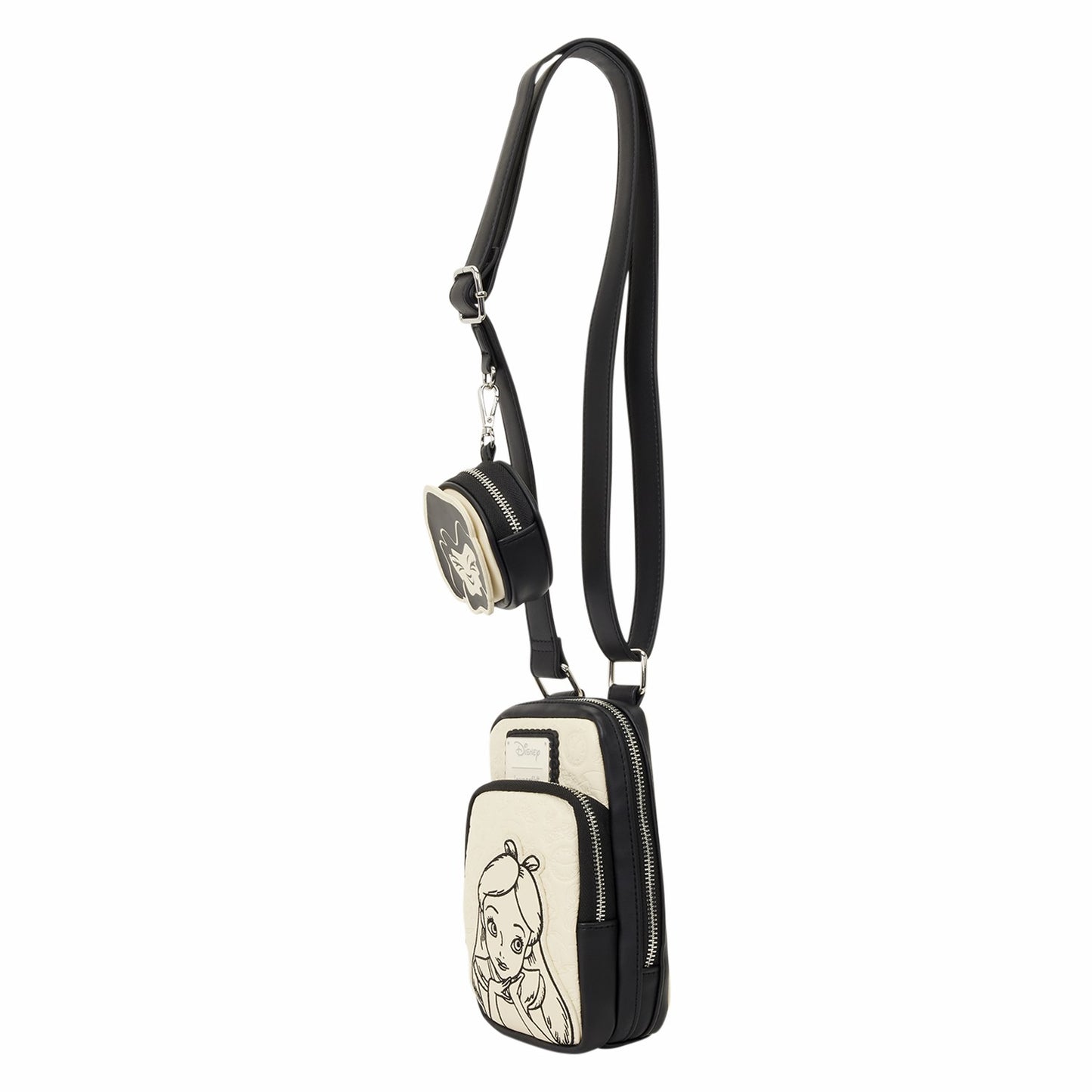 Loungefly Alice in Wonderland Cell Phone Sling Crossbody Bag with Coin Bag