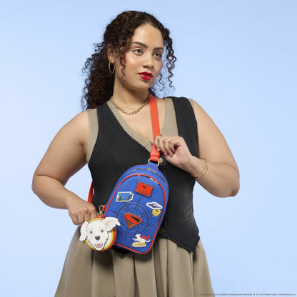 Loungefly Supergirl Krypto Sling Crossbody Bag with Coin Bag