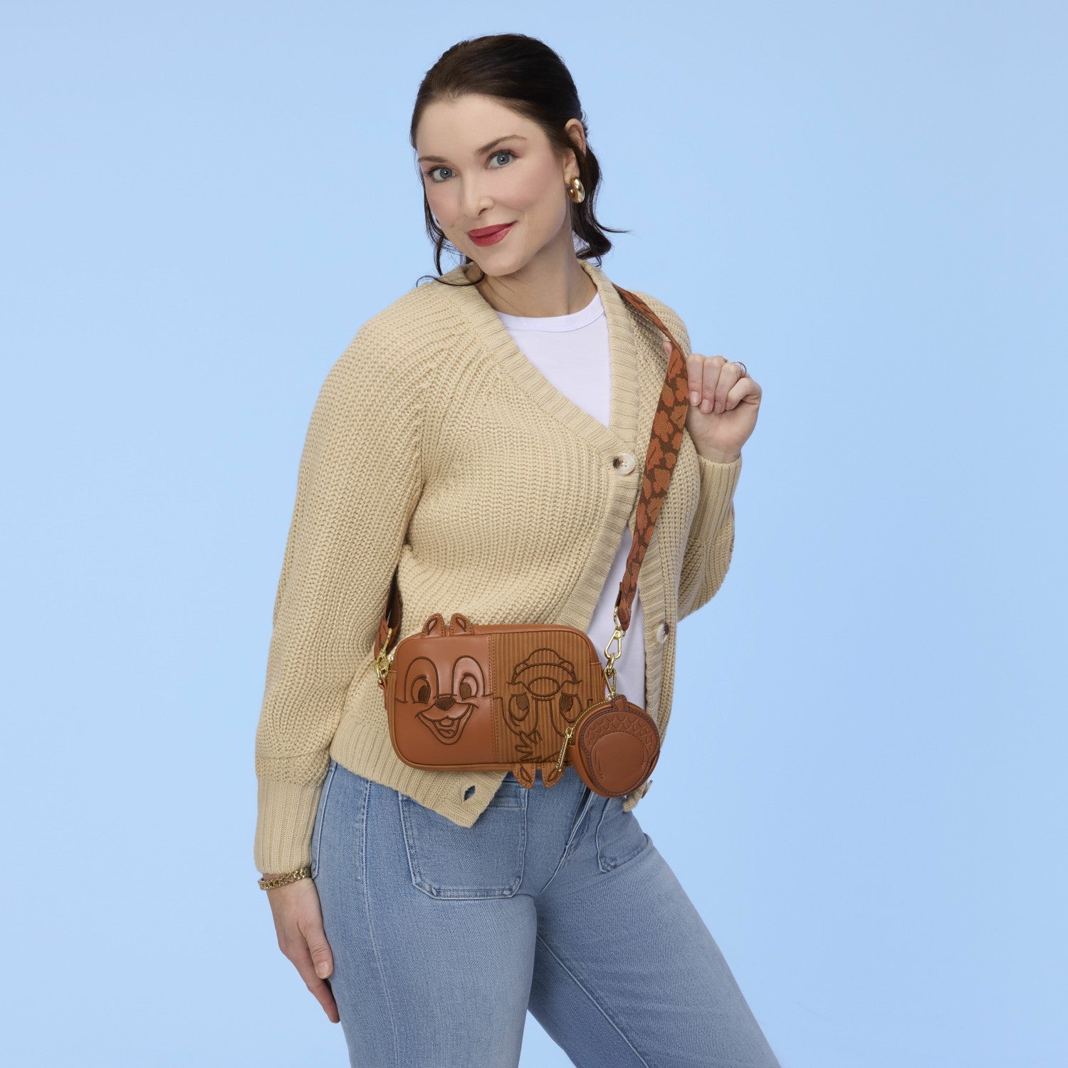 Loungefly Chip 'n' Dale Sling Crossbody Bag with Coin Bag