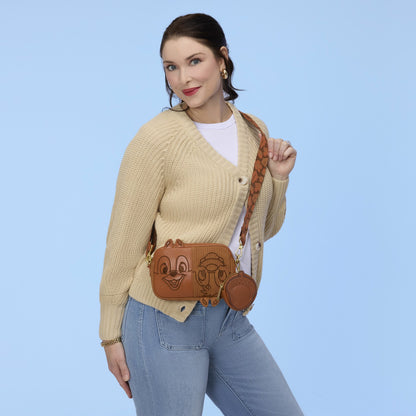 Loungefly Chip 'n' Dale Sling Crossbody Bag with Coin Bag