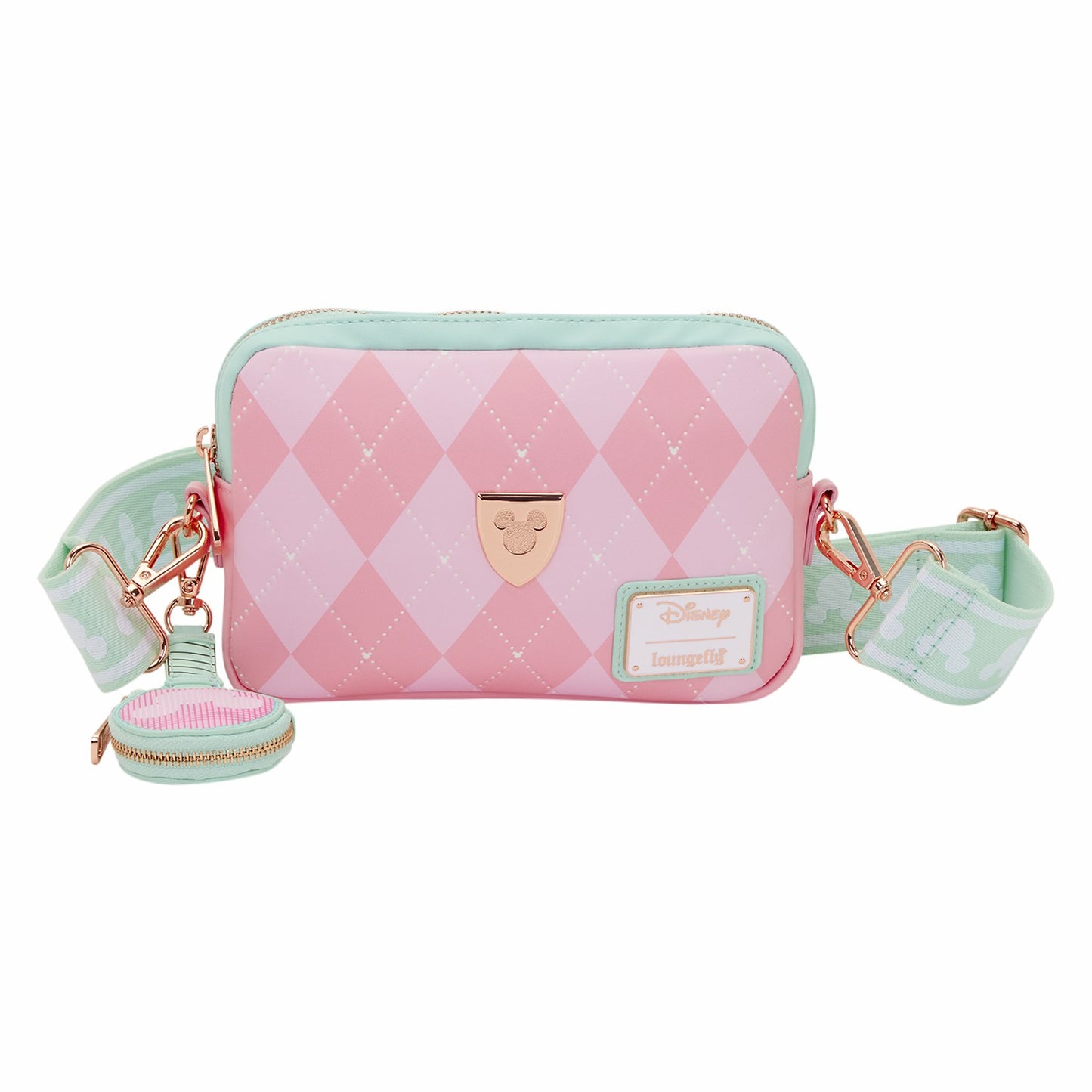 Loungefly Mickey Mouse Tennis Sling Crossbody Bag with Coin Bag