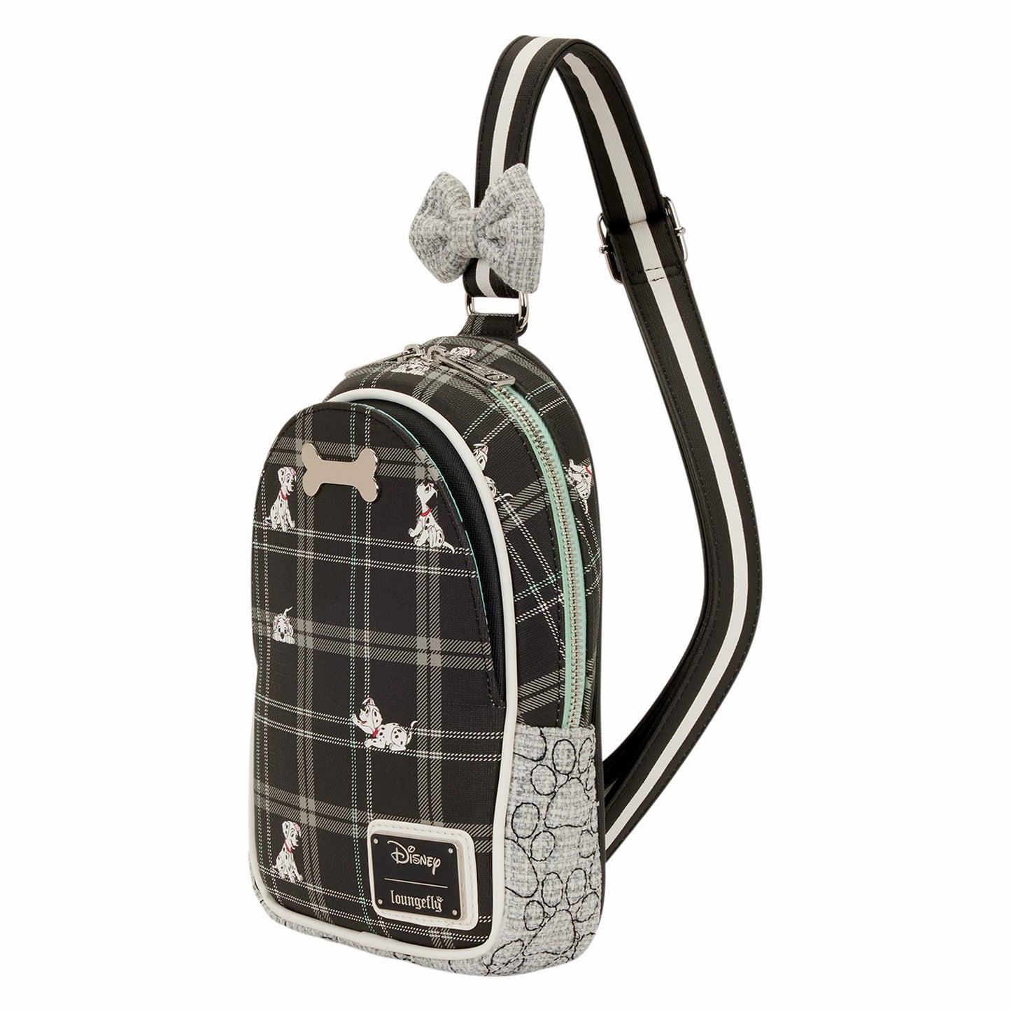 Loungefly 101 Dalmatians Exclusive Plaid Sling Crossbody Bag