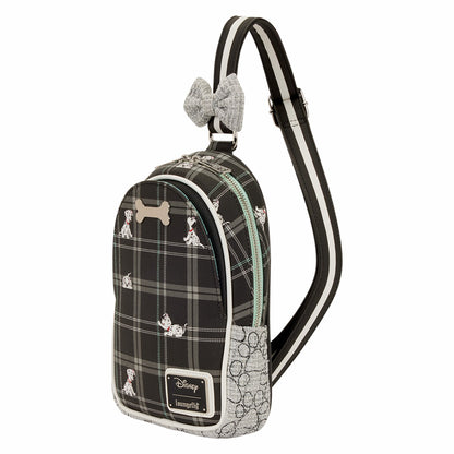 Loungefly 101 Dalmatians Exclusive Plaid Sling Crossbody Bag