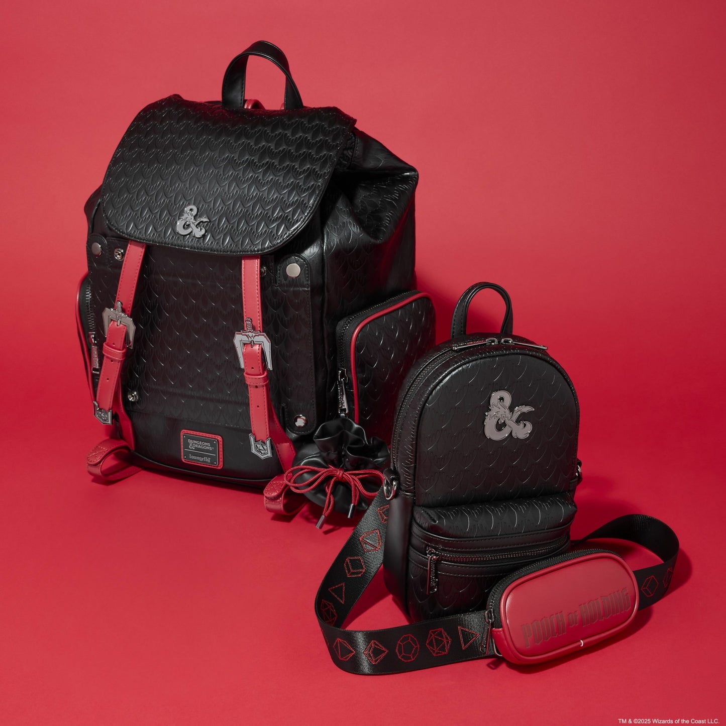 Loungefly Dungeons & Dragons Sling Crossbody Bag with Accessory Pouch