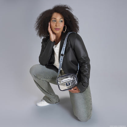 Loungefly NFL Seattle Seahawks Clear Crossbody Stadium Bag