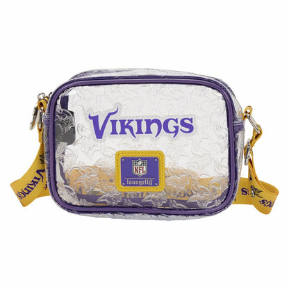 Loungefly NFL Minnesota Vikings Clear Crossbody Stadium Bag