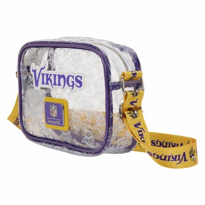Loungefly NFL Minnesota Vikings Clear Crossbody Stadium Bag