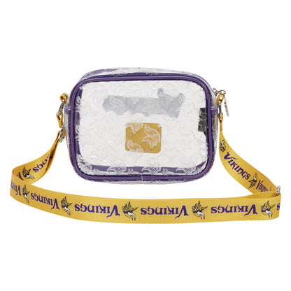 Loungefly NFL Minnesota Vikings Clear Crossbody Stadium Bag