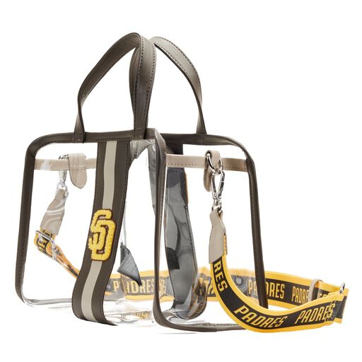 Loungefly MLB SD Padres Clear Tote Crossbody Stadium Bag with Pouch