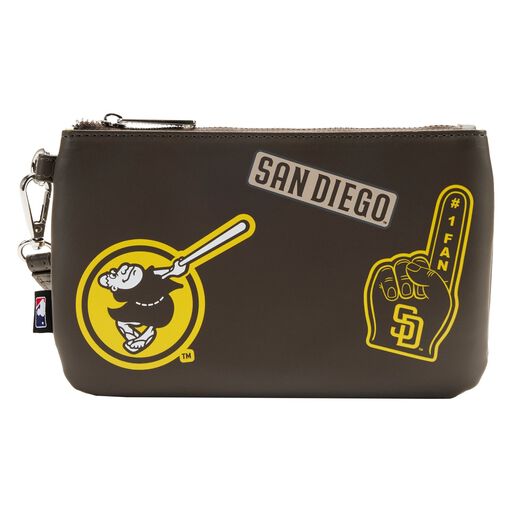 Loungefly MLB SD Padres Clear Tote Crossbody Stadium Bag with Pouch