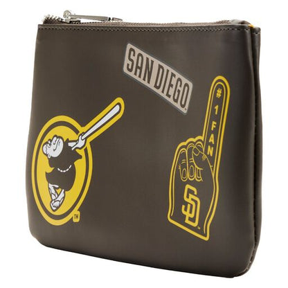 Loungefly MLB SD Padres Clear Tote Crossbody Stadium Bag with Pouch