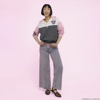 Loungefly Sanrio My Melody & Kuromi Half-Zip Unisex Windbreaker Jacket