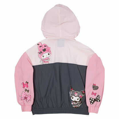 Loungefly Sanrio My Melody & Kuromi Half-Zip Unisex Windbreaker Jacket