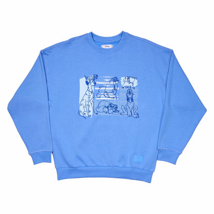 Loungefly Disney Dogs & Cats Oversized Unisex Crewneck Sweatshirt