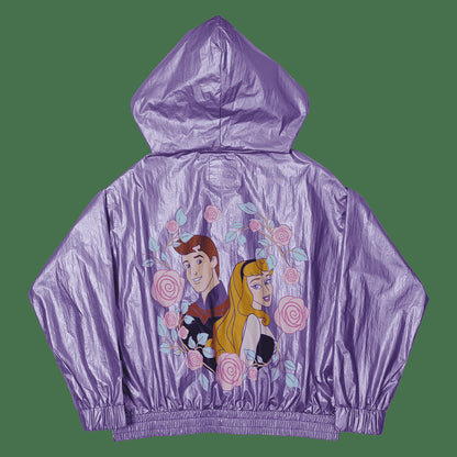 Loungefly Sleeping Beauty Princess Aurora & Prince Phillip Floral Half-Zip Unisex Windbreaker Jacket