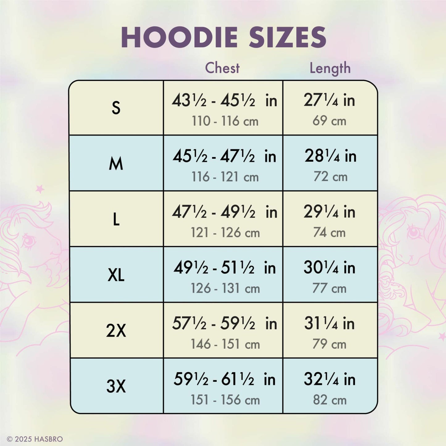 Loungefly My Little Pony Clouds Tie-Dye Unisex Hoodie
